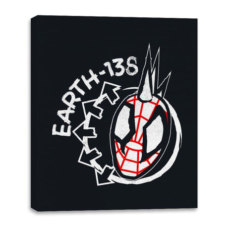 Earth-138 - Canvas Wraps Canvas Wraps RIPT Apparel 16x20 / Black