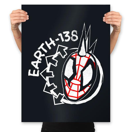 Earth-138 - Prints Posters RIPT Apparel 18x24 / Black