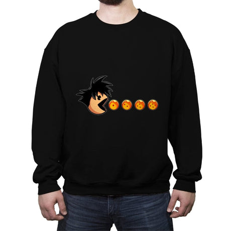 Eat Like Saiyan - Crew Neck Sweatshirt Crew Neck Sweatshirt RIPT Apparel Small / Black