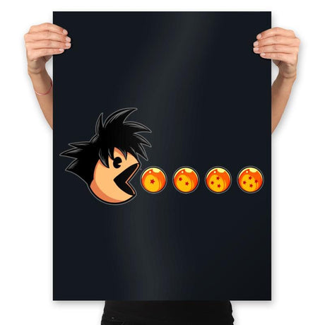 Eat Like Saiyan - Prints Posters RIPT Apparel 18x24 / Black