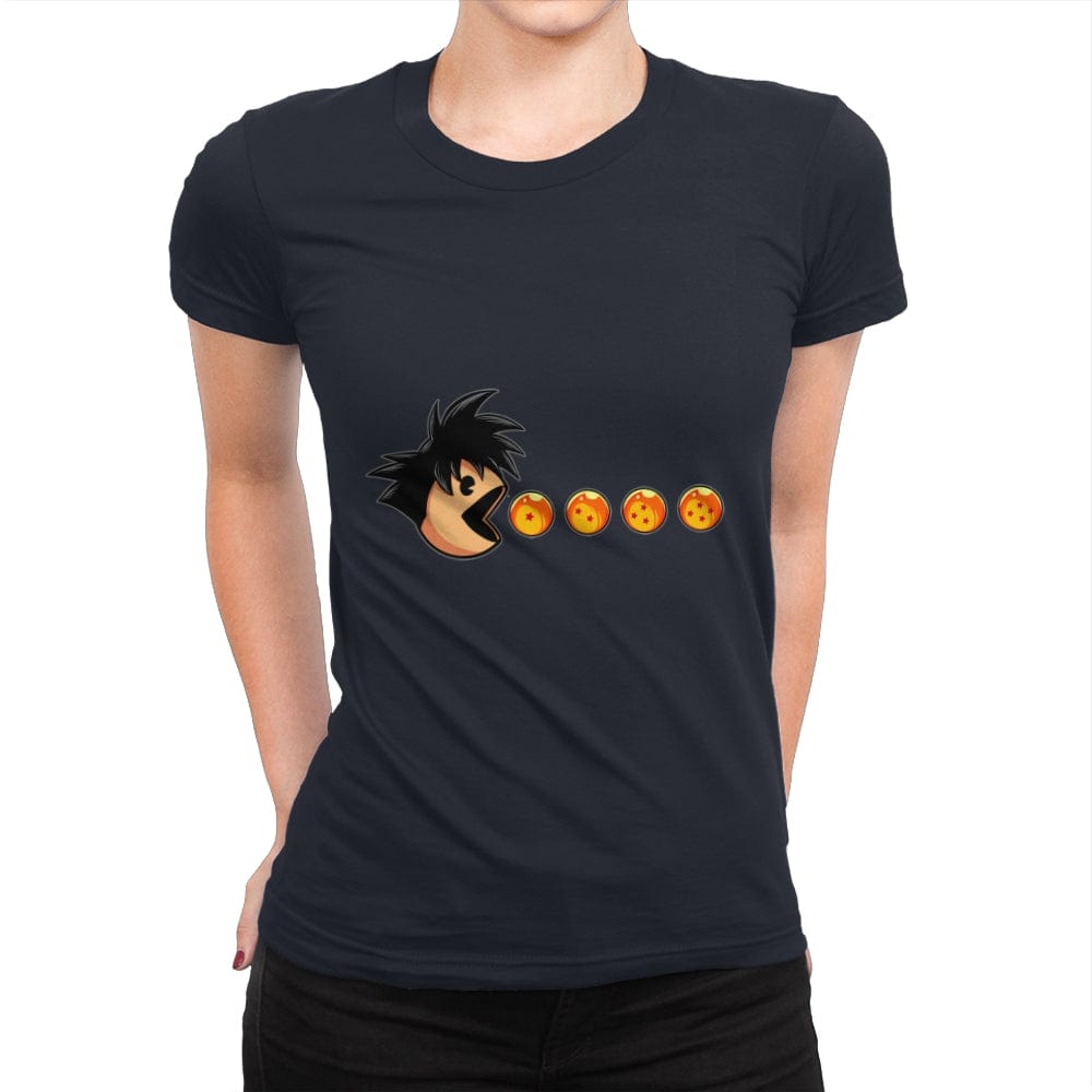 Eat Like Saiyan - Womens Premium T-Shirts RIPT Apparel Small / Midnight Navy