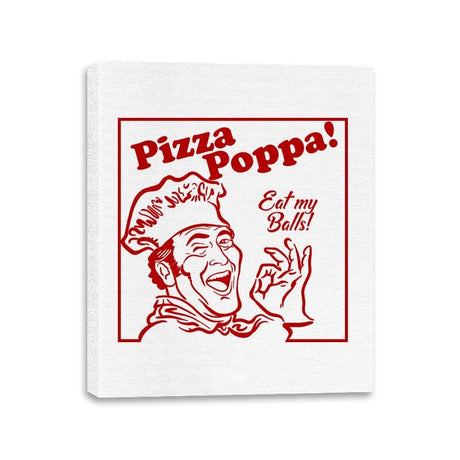 Eat my Pizza Balls - Canvas Wraps Canvas Wraps RIPT Apparel 11x14 / White