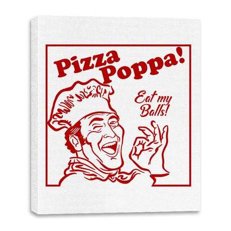 Eat my Pizza Balls - Canvas Wraps Canvas Wraps RIPT Apparel 16x20 / White