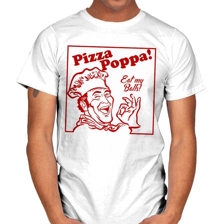 Eat my Pizza Balls - Mens T-Shirts RIPT Apparel Small / White