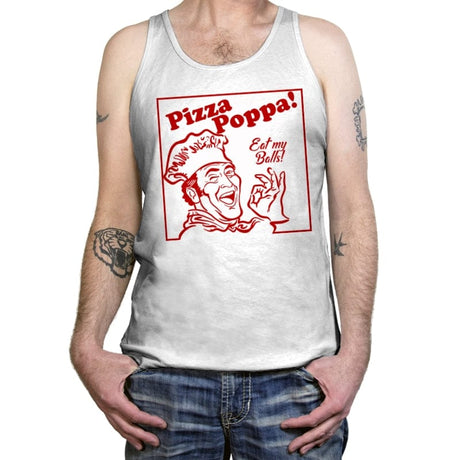 Eat my Pizza Balls - Tanktop Tanktop RIPT Apparel X-Small / White