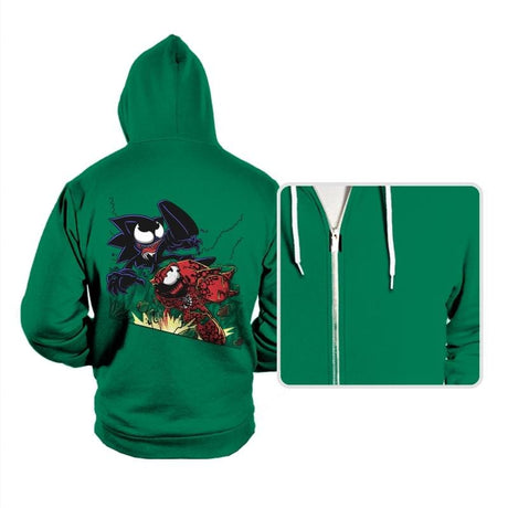 Echidna vs Hedgehog - Hoodies Hoodies RIPT Apparel