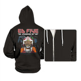 Ed Five Standing By - Hoodies Hoodies RIPT Apparel Small / Black