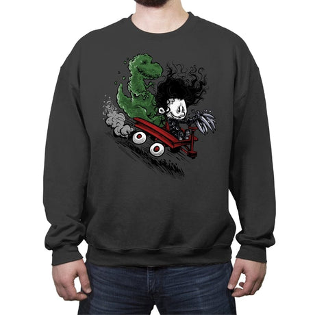 Edward and Dino - Crew Neck Sweatshirt Crew Neck Sweatshirt RIPT Apparel Small / Charcoal