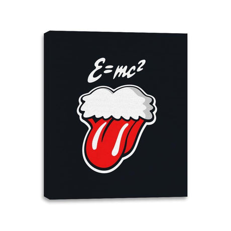 Einstein Tongue - Canvas Wraps Canvas Wraps RIPT Apparel 11x14 / Black