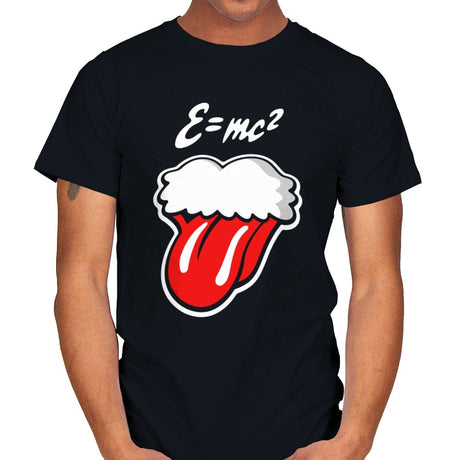 Einstein Tongue - Mens T-Shirts RIPT Apparel Small / Black