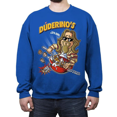 El Duderino's - Crew Neck Sweatshirt Crew Neck Sweatshirt RIPT Apparel Small / Royal