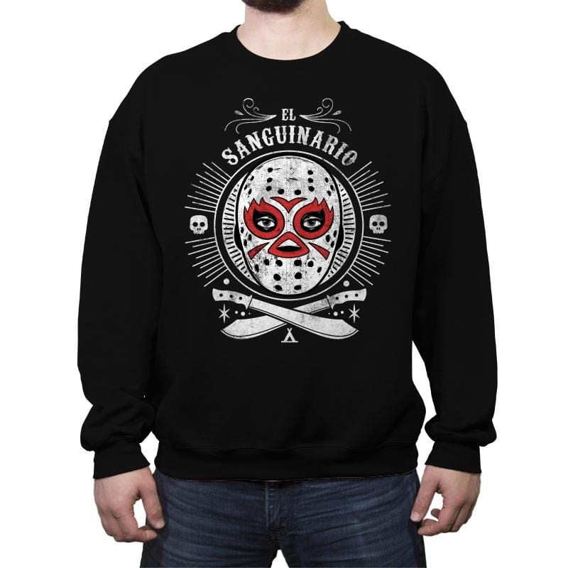 El Sanguinario - Crew Neck Sweatshirt Crew Neck Sweatshirt RIPT Apparel Small / Black