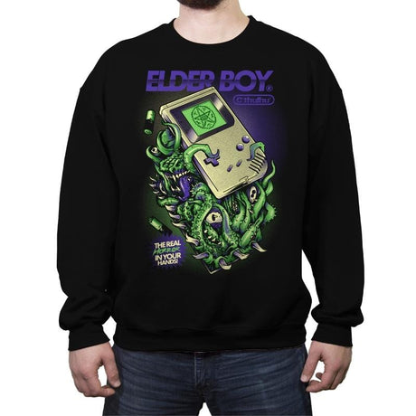 Elder Boy - Crew Neck Sweatshirt Crew Neck Sweatshirt RIPT Apparel Small / Black