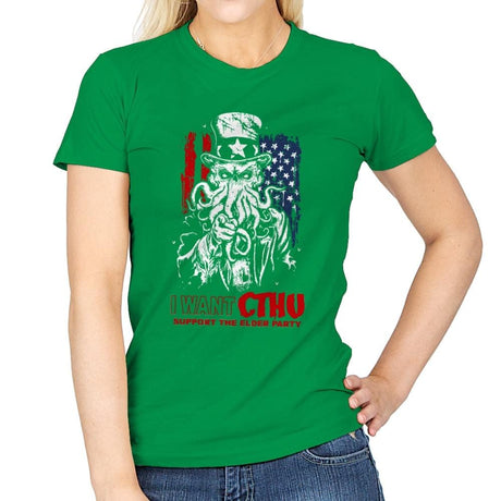 Elder Party - Womens T-Shirts RIPT Apparel Small / Irish Green