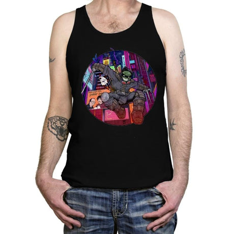 Elderly Mutant Ronin Turtle - Tanktop Tanktop RIPT Apparel X-Small / Black