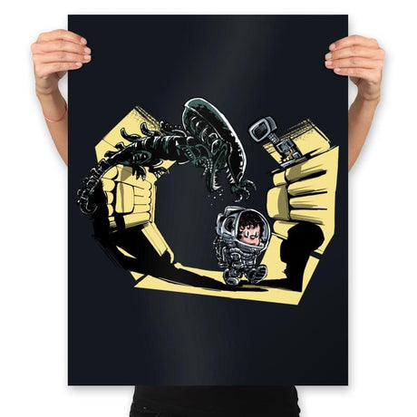 Ellen and Xeno - Prints Posters RIPT Apparel 18x24 / Black