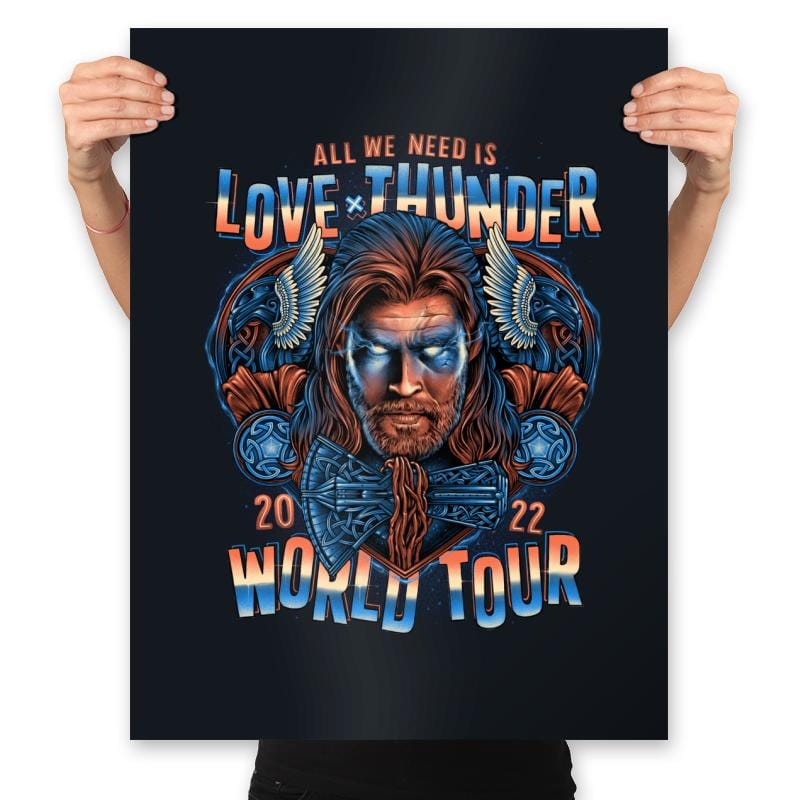 Emblem of the Thunder God - Prints Posters RIPT Apparel 18x24 / Black