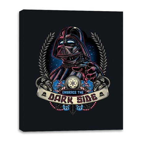 Embrace the Dark Side - Shirt Club - Canvas Wraps Canvas Wraps RIPT Apparel 16x20 / Black