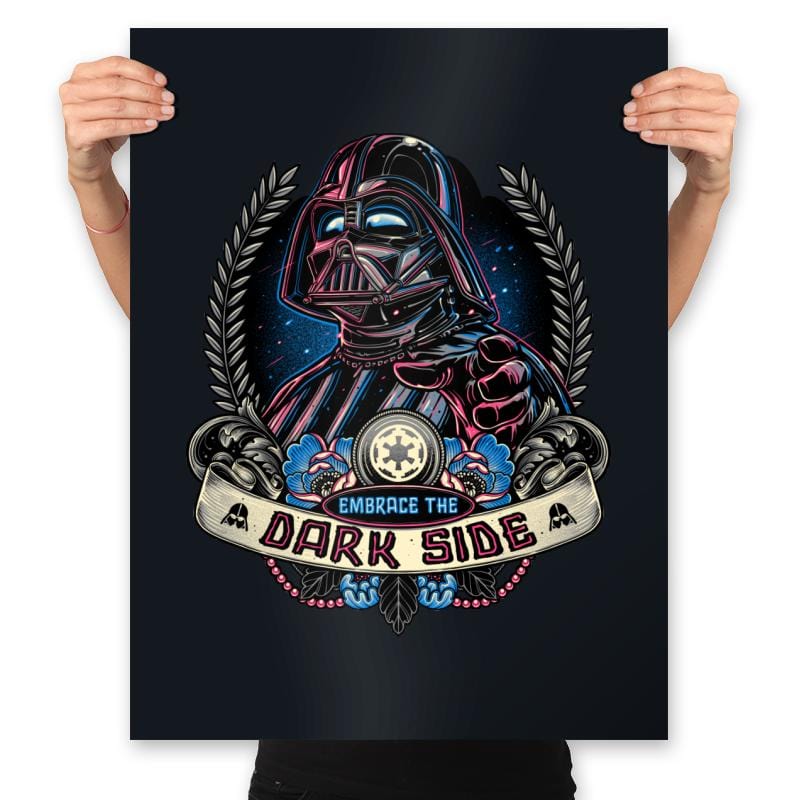 Embrace the Dark Side - Shirt Club - Prints Posters RIPT Apparel 18x24 / Black