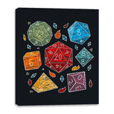 Embroidery Dice - Canvas Wraps Canvas Wraps RIPT Apparel 16x20 / Black