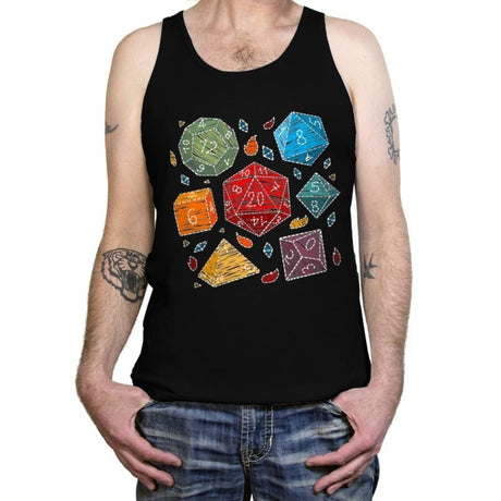 Embroidery Dice - Tanktop Tanktop RIPT Apparel X-Small / Black