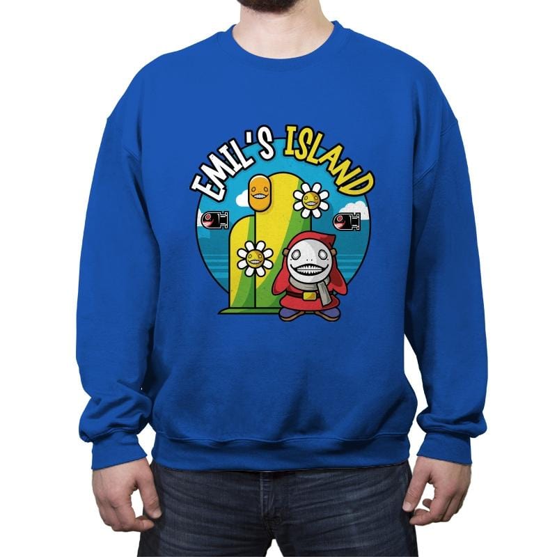 Emil's Island - Crew Neck Sweatshirt Crew Neck Sweatshirt RIPT Apparel Small / Royal