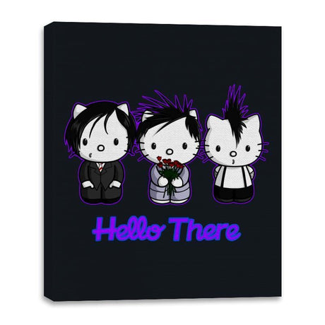 Emo Kitties - Canvas Wraps Canvas Wraps RIPT Apparel 16x20 / Black