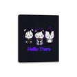 Emo Kitties - Canvas Wraps Canvas Wraps RIPT Apparel 8x10 / Black