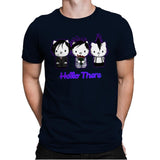 Emo Kitties - Mens Premium T-Shirts RIPT Apparel Small / Midnight Navy