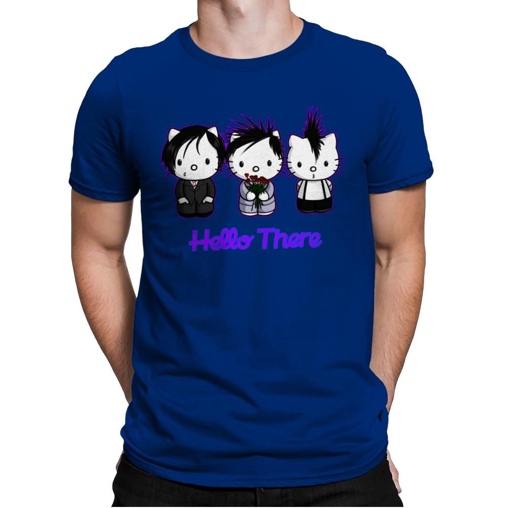 Emo Kitties - Mens Premium T-Shirts RIPT Apparel Small / Royal