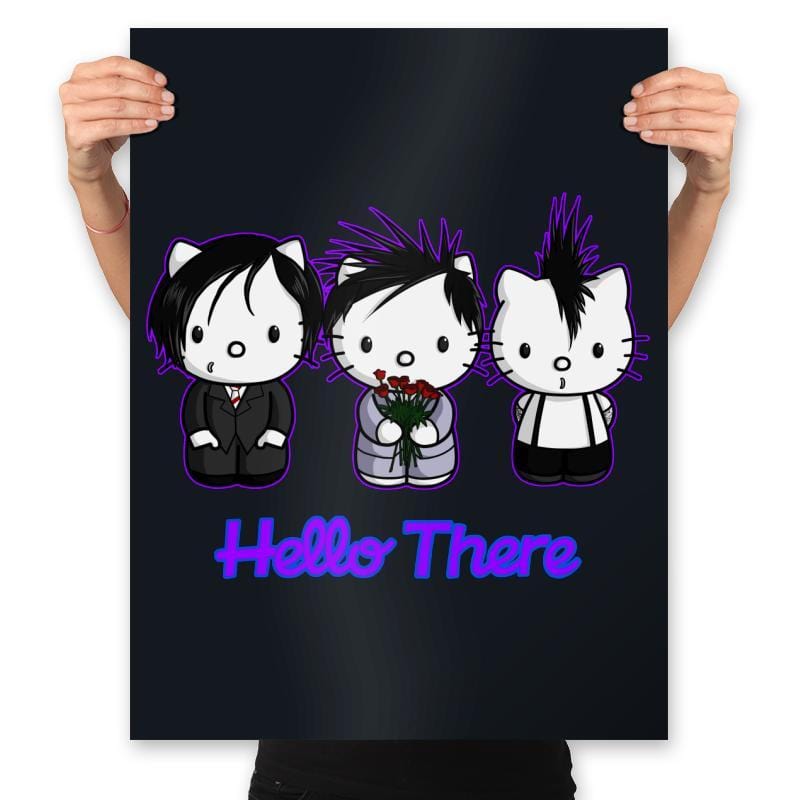 Emo Kitties - Prints Posters RIPT Apparel 18x24 / Black