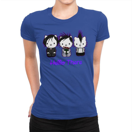 Emo Kitties - Womens Premium T-Shirts RIPT Apparel Small / Royal