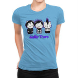 Emo Kitties - Womens Premium T-Shirts RIPT Apparel Small / Turquoise