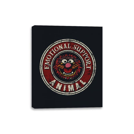 Emotional Support Animal - Canvas Wraps Canvas Wraps RIPT Apparel 8x10 / Black