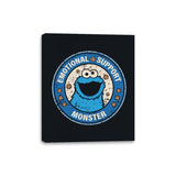 Emotional Support Monster - Canvas Wraps Canvas Wraps RIPT Apparel 8x10 / Black