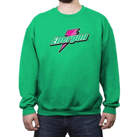 Energy In Disguise - Crew Neck Sweatshirt Crew Neck Sweatshirt RIPT Apparel Small / Irish Green