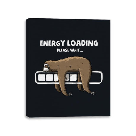 Energy loading - Canvas Wraps Canvas Wraps RIPT Apparel 11x14 / Black