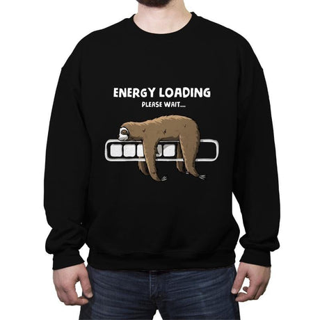 Energy loading - Crew Neck Sweatshirt Crew Neck Sweatshirt RIPT Apparel Small / Black