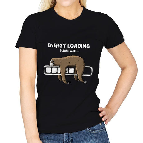 Energy loading - Womens T-Shirts RIPT Apparel Small / Black