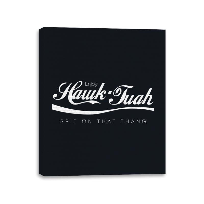 Enjoy Hawk Tuah - Canvas Wraps Canvas Wraps RIPT Apparel 11x14 / Black