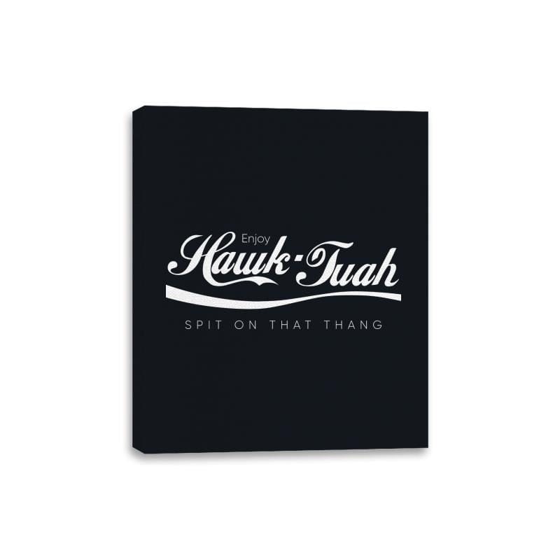 Enjoy Hawk Tuah - Canvas Wraps Canvas Wraps RIPT Apparel 8x10 / Black