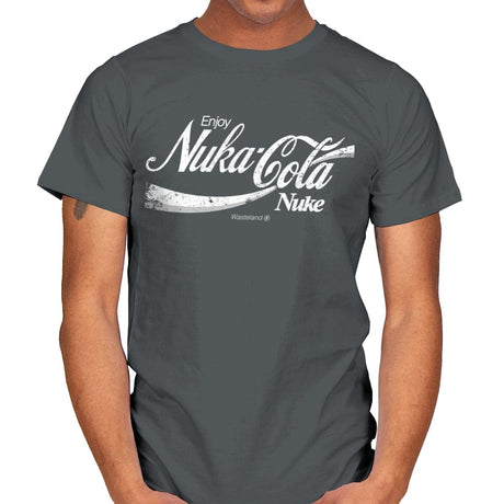 Enjoy Nuka Cola - Mens T-Shirts RIPT Apparel Small / Charcoal