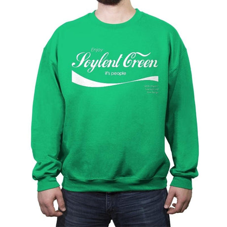 Enjoy Soylent - Crew Neck Sweatshirt Crew Neck Sweatshirt RIPT Apparel Small / Irish Green