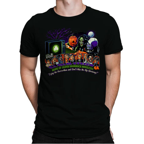 Enjoy the Horrorthon! - Mens Premium T-Shirts RIPT Apparel Small / Black