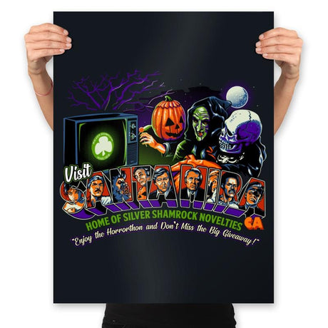 Enjoy the Horrorthon! - Prints Posters RIPT Apparel 18x24 / Black