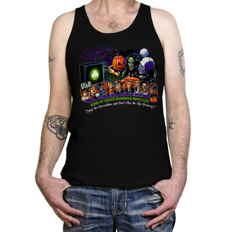 Enjoy the Horrorthon! - Tanktop Tanktop RIPT Apparel X-Small / Black