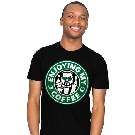 Enjoying My Coffee - Mens T-Shirts RIPT Apparel