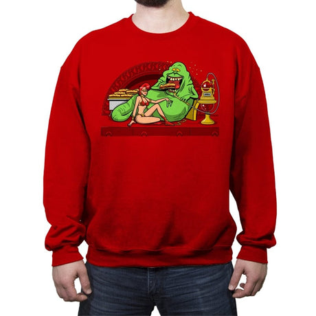 Enslimed - Crew Neck Sweatshirt Crew Neck Sweatshirt RIPT Apparel Small / Red