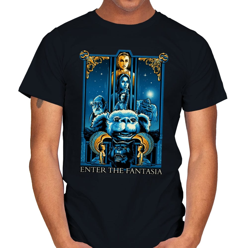 Enter the Fantasia - Mens T-Shirts RIPT Apparel Small / Black