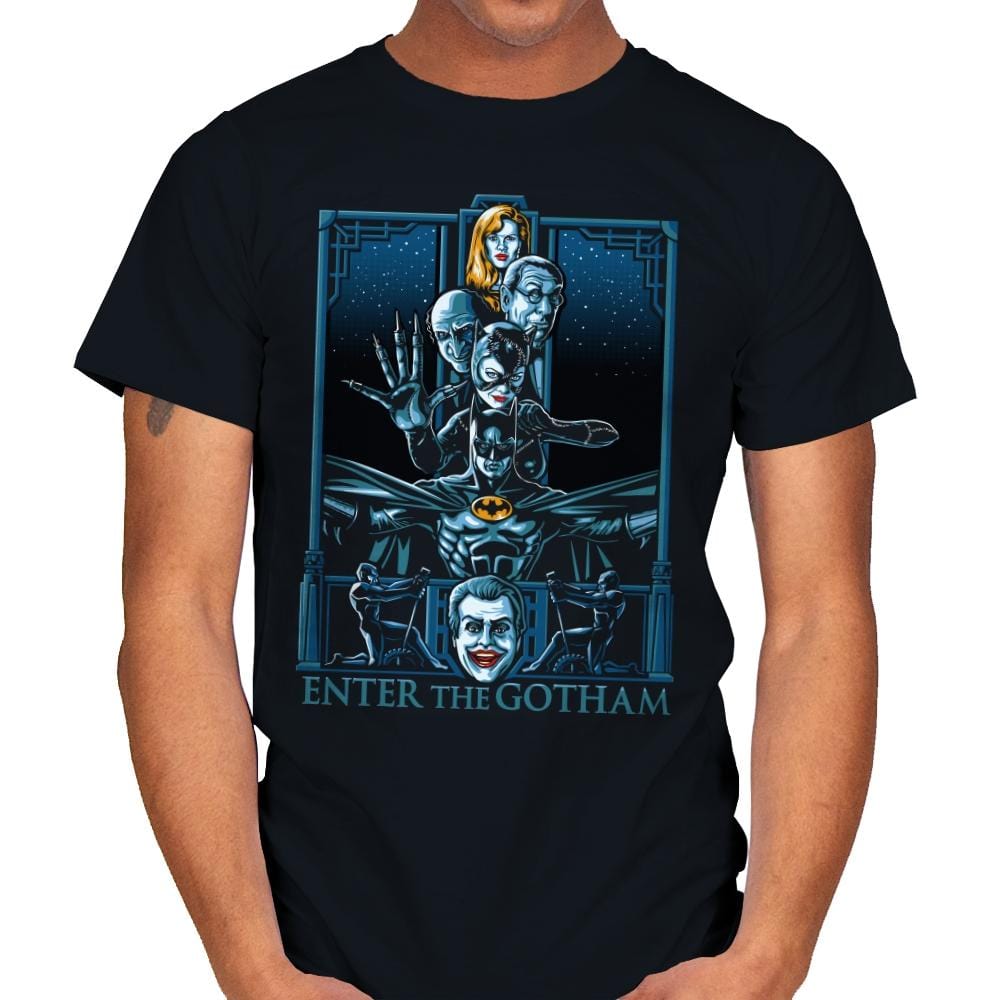 Enter the Gotham - Mens T-Shirts RIPT Apparel Small / Black